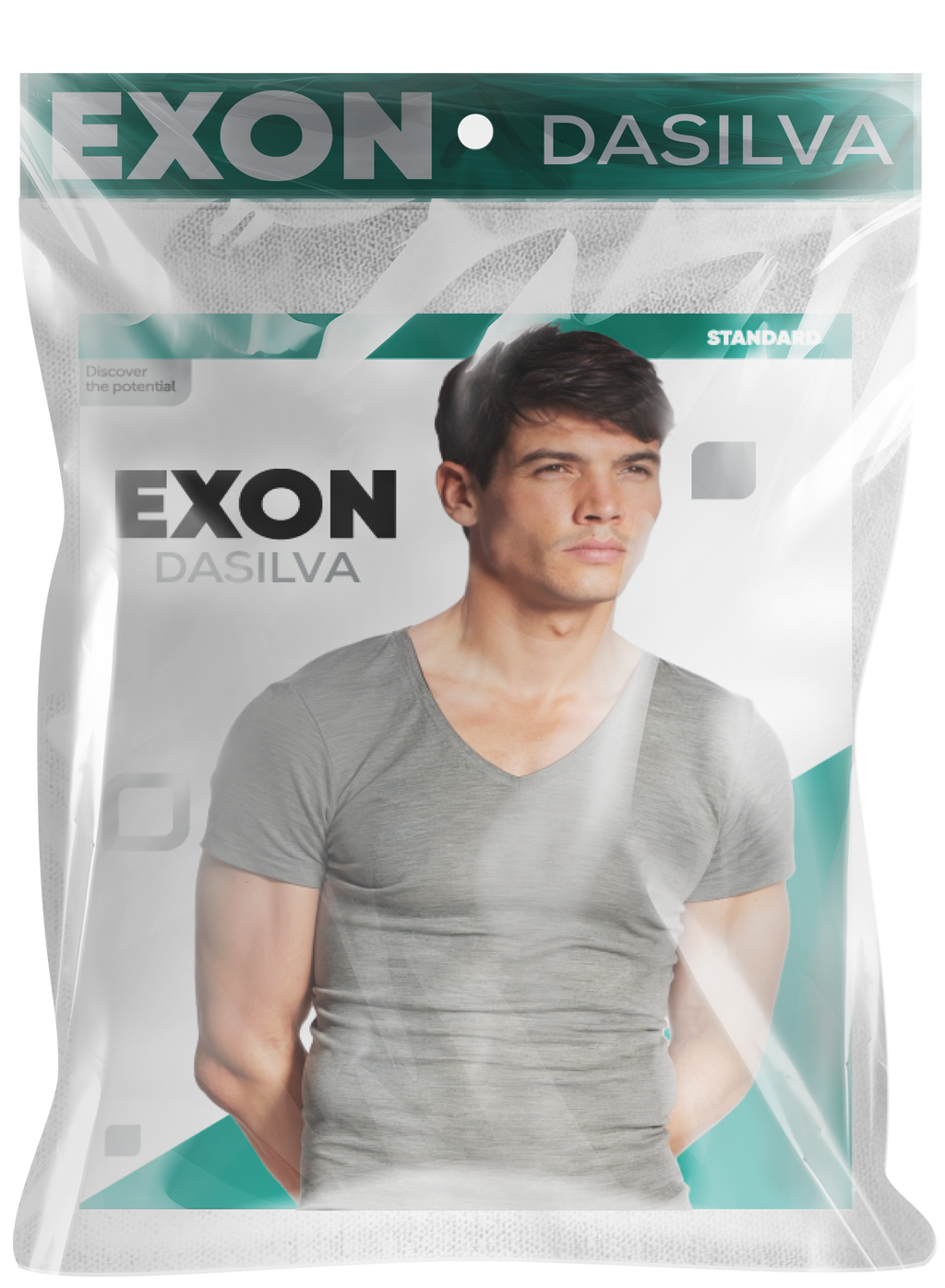 (serie 3 PS) demi mancche exon col v