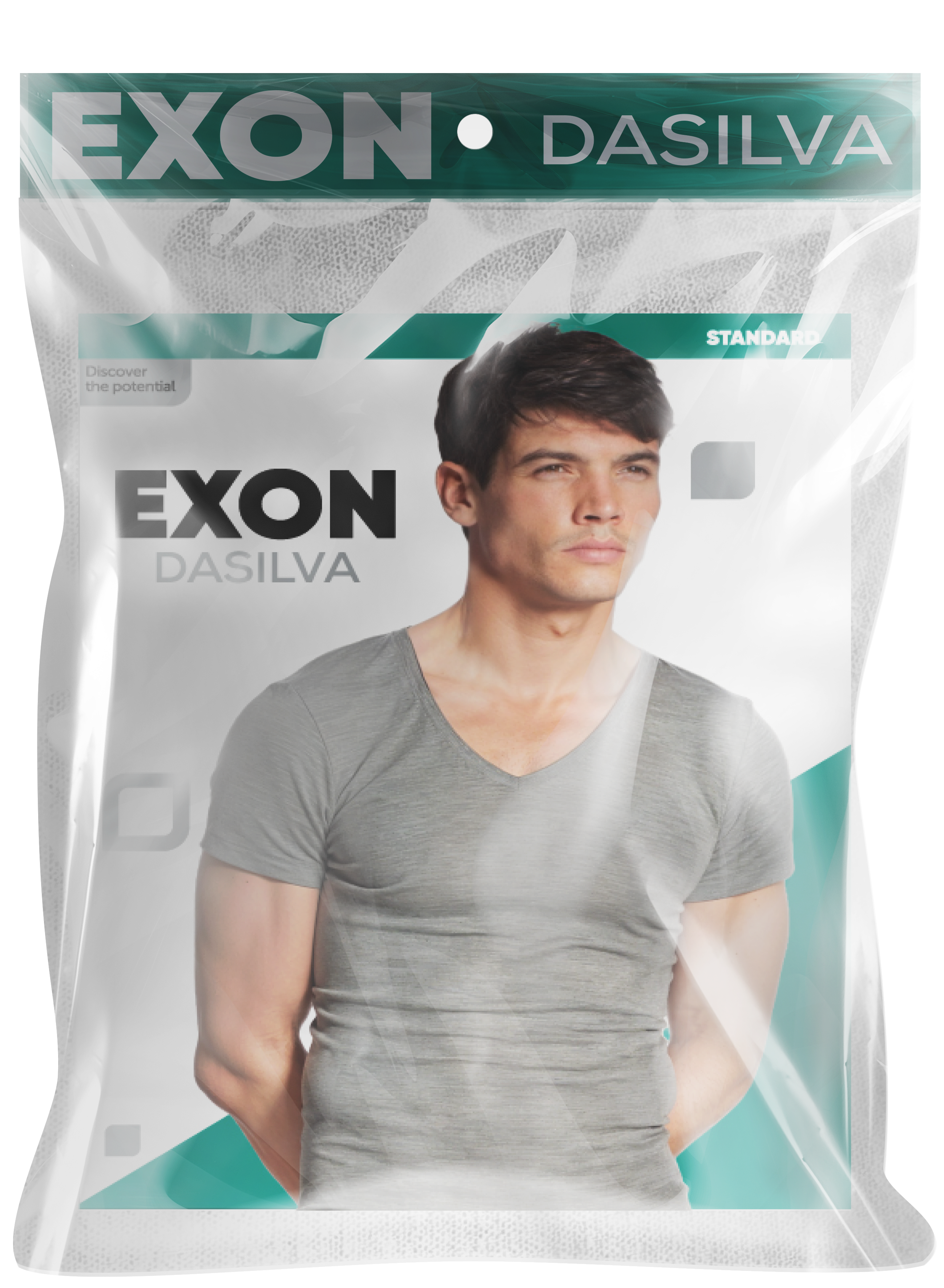 (serie 3 PS) demi mancche exon col v