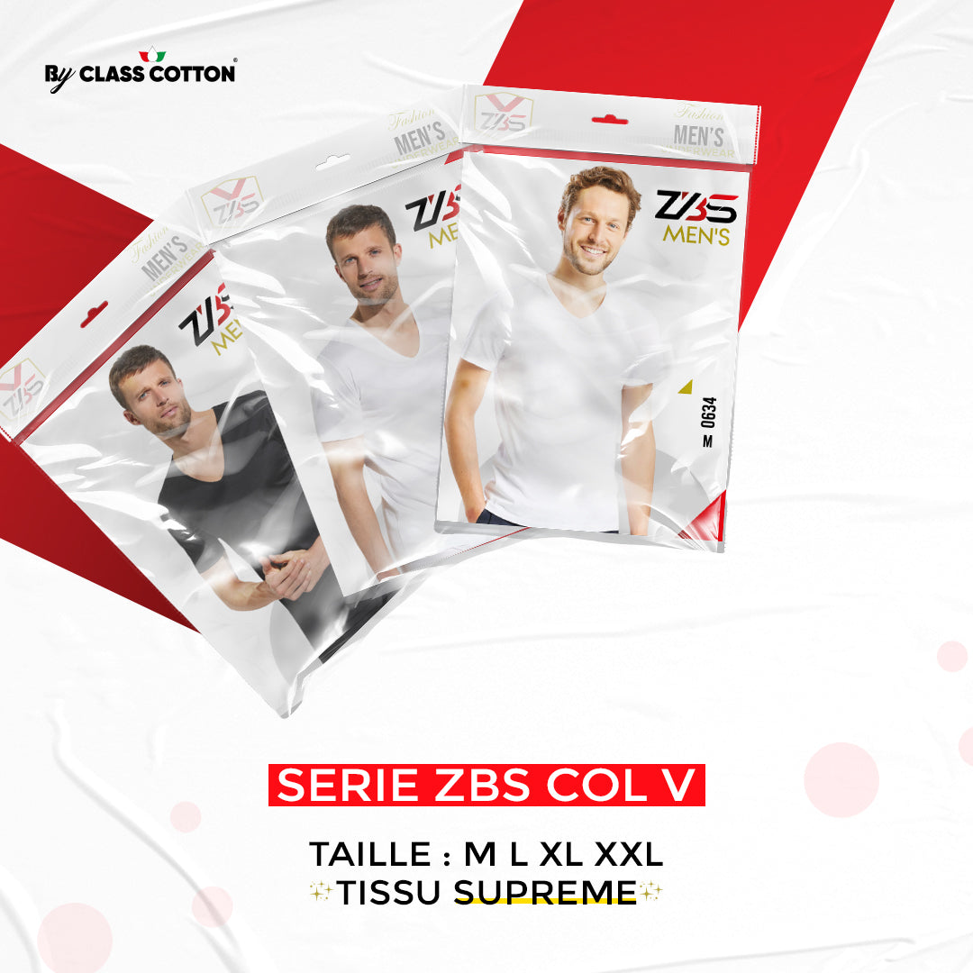 (serie 4 PS) demi manche col v ZBS