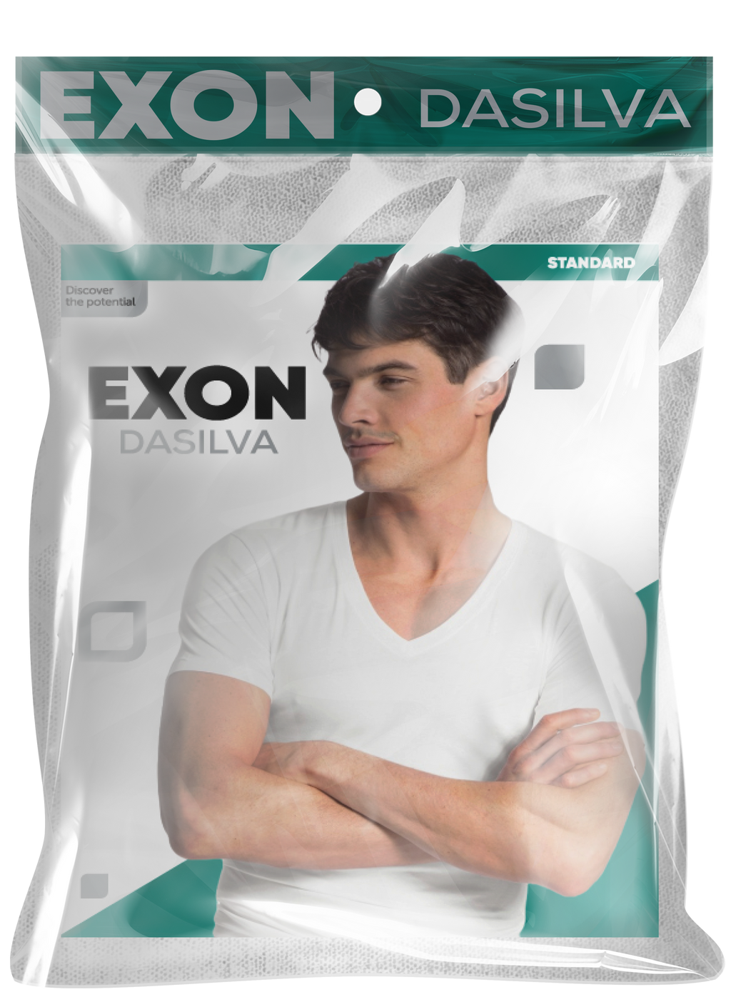 (serie 3 PS) demi mancche exon col v