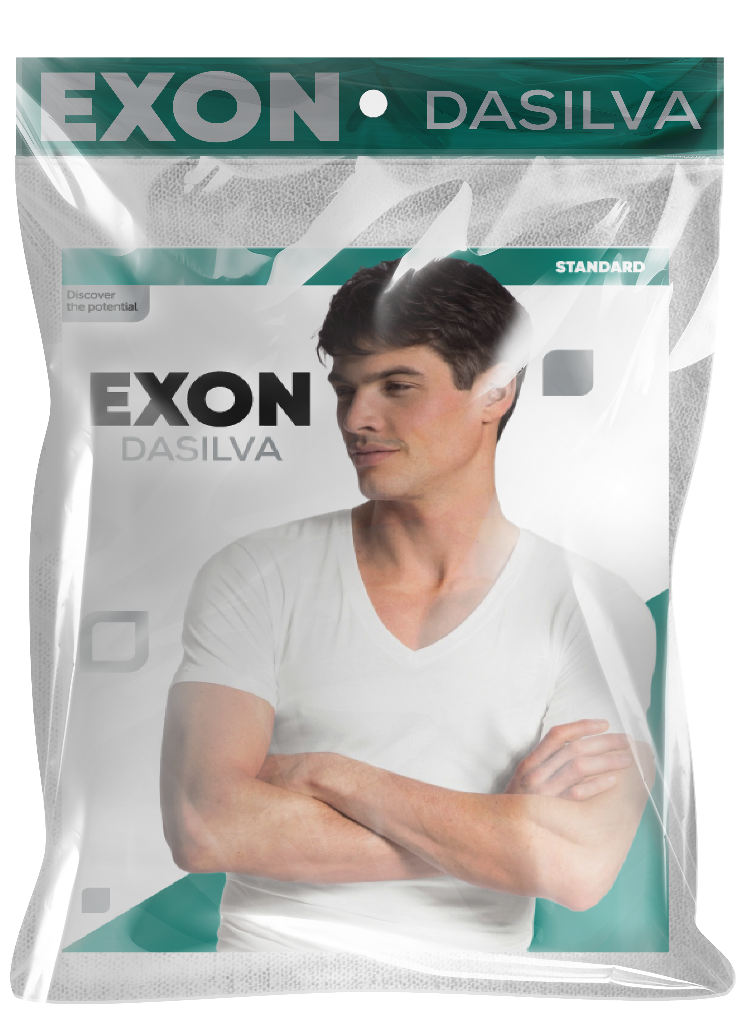 (serie 3 PS) demi mancche exon col v