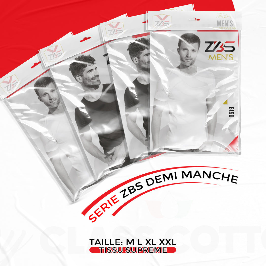 (serie 4 PS) Demi manche col rond ZBS